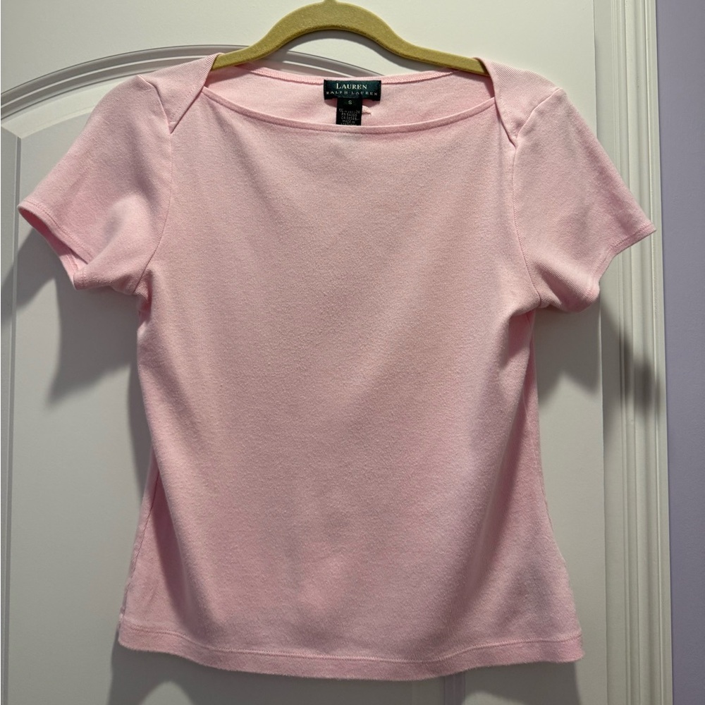 Ralph Lauren Light Pink Short Sleeve Top
